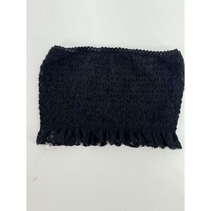 Free People Bralette Size XS Black Lace Bandeau Bralette New Without Tags